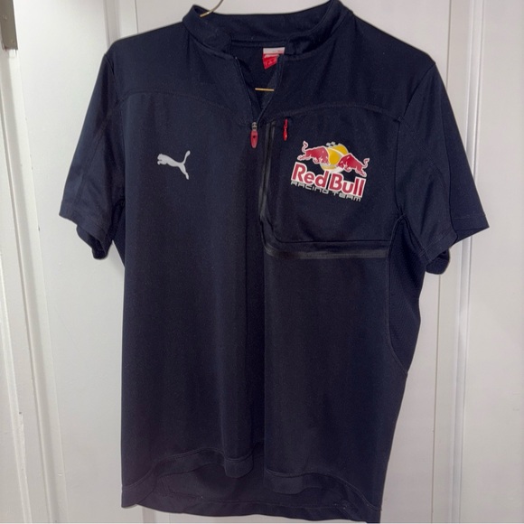 Puma Large Black Red Bull Racing Shirt - Picture 1 of 7